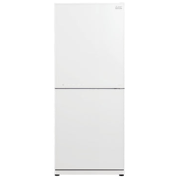 Mitsubishi Electric 421L Bottom Mount Refrigerator Glacier White Glass MR-HGS421EX-GWH-A