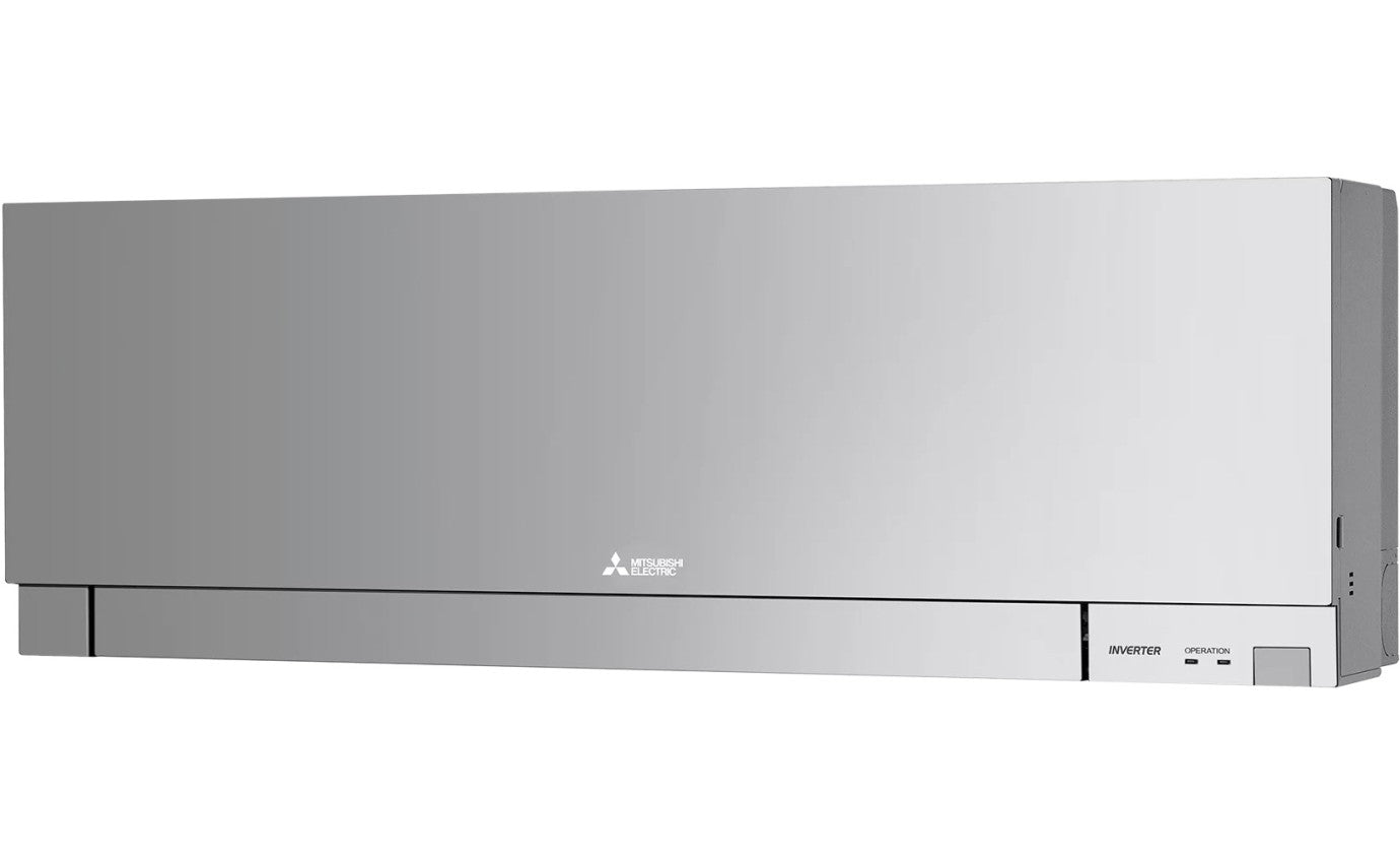 Mitsubishi 2.5kW/3.2kW Wall Mounted Air Conditioner Silver MSZEF25VGDSKIT