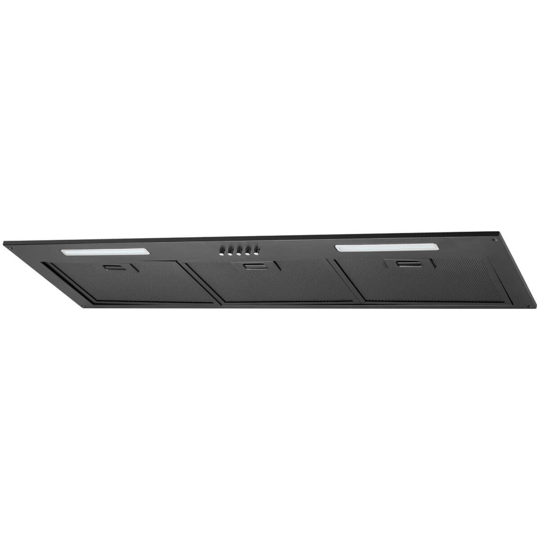 Schweigen NAUM-9B 90cm matte black undermount rangehood with LED lighting
