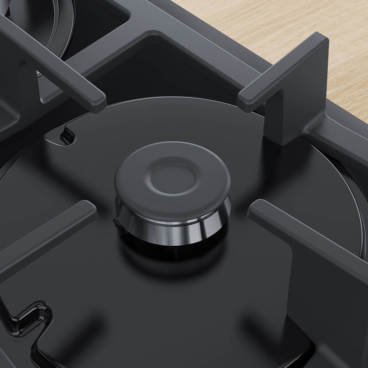 Bosch 60cm Series 4 Gas Cooktop Black Tempered Glass PNH6B6B91A