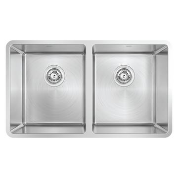 Abey Double Bowl Universal Sink Stainless Steel BLD200