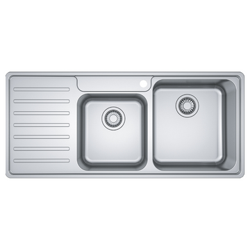Franke Bell 1 and 3/4 Bowl Sink with Left Hand Drainer BCX621LHD