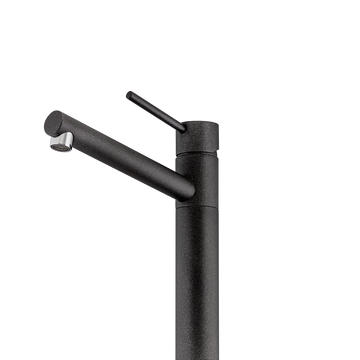 Oliveri Pepe Swivel Mixer Tap Black Granite PT2010C-ST-BL