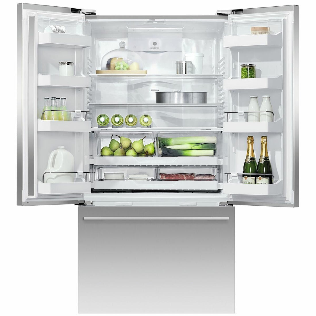 Fisher & Paykel 569L French Door Fridge RF610ADX5 in stainless steel