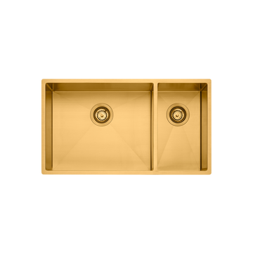 Oliveri Spectra 1 & 1/2 Bowl Sink Brushed Gold SB35AU