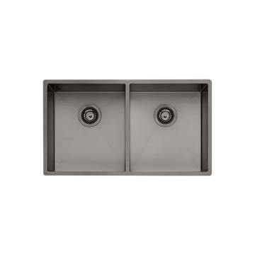 Oliveri Spectra Double Bowl Sink Gunmetal SB63GM