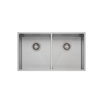 Oliveri Spectra Double Bowl Sink Natural Steel SB63SS