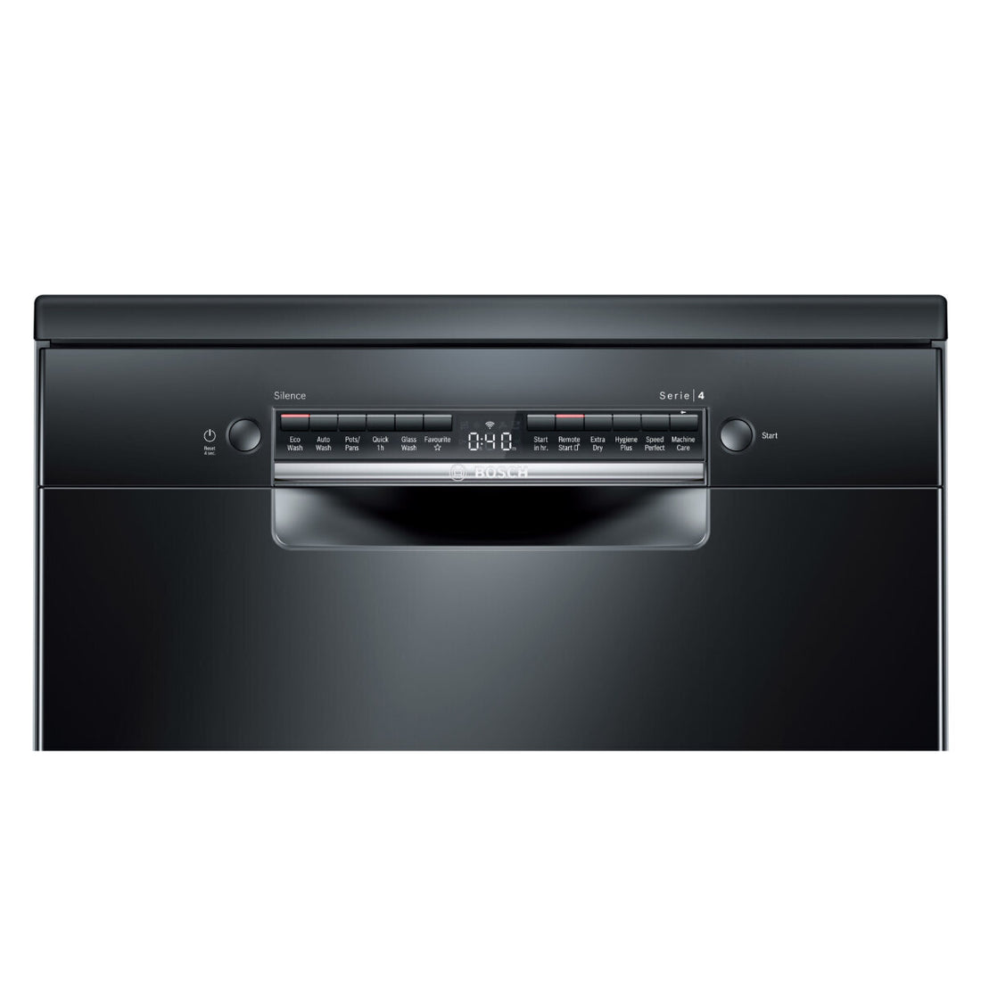 Bosch Series 4 Freestanding Dishwasher SMS4HVB01A black inox front view