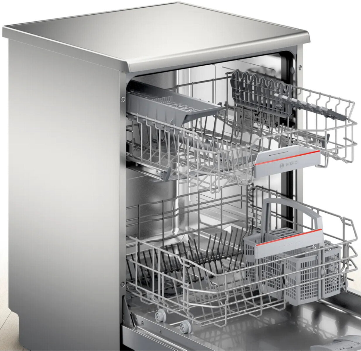 Bosch Series 6 Freestanding Stainless Steel Dishwasher with Wi-Fi SMS6HAI02A