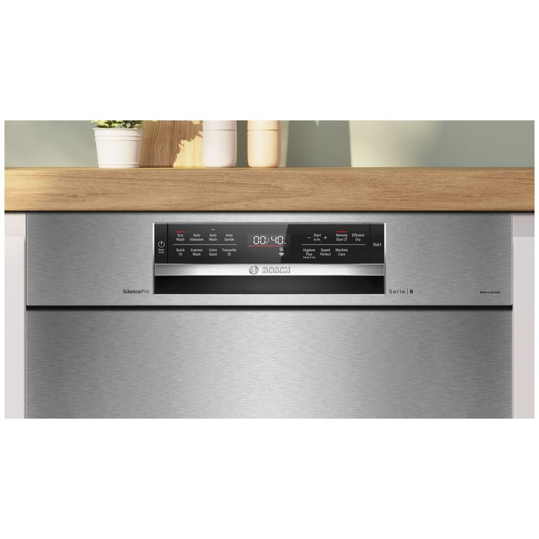 Bosch 60cm Series 8 Stainless Steel Built Under Dishwasher SMU8ECS01A