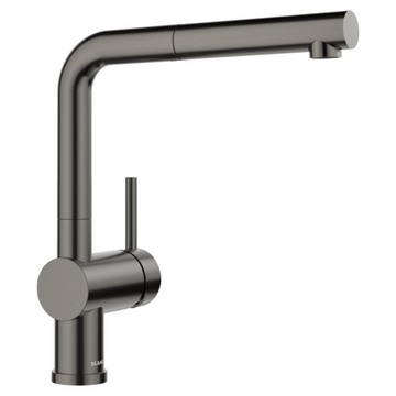 Blanco LINUS-S Mixer with Pull Out Tap Satin Dark Steel 527734