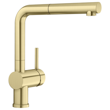 Blanco LINUS-S Mixer with Pull Out Tap Satin Gold 526685