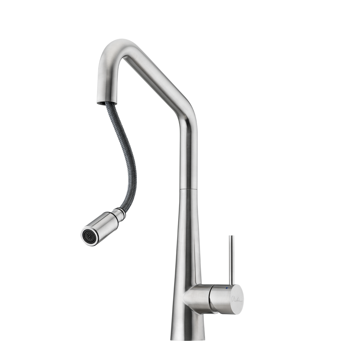 Oliveri Essente 316 Stainless Steel Square Goose Neck Pull Out Mixer Stainless Steel SS31675