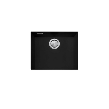 Oliveri Santorini Large Bowl Undermount Sink Matte Black ST-MB1550UOF