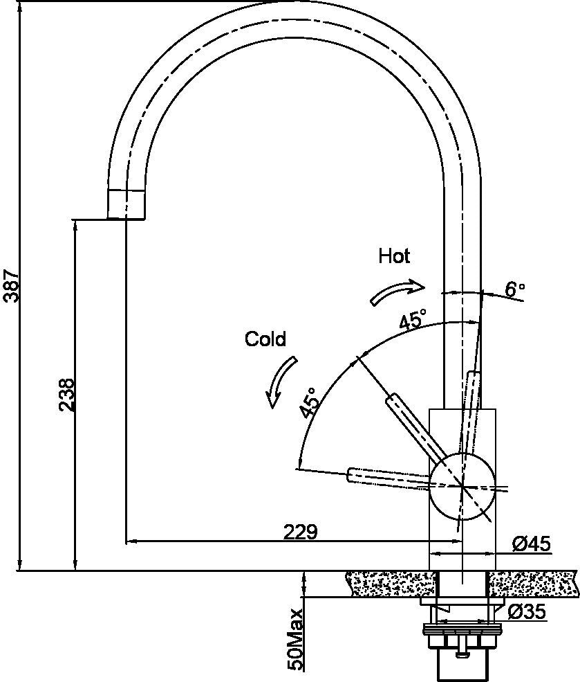 Franke Eos Neo Tap Gun Metal TA9600GM (Factory Clearance)