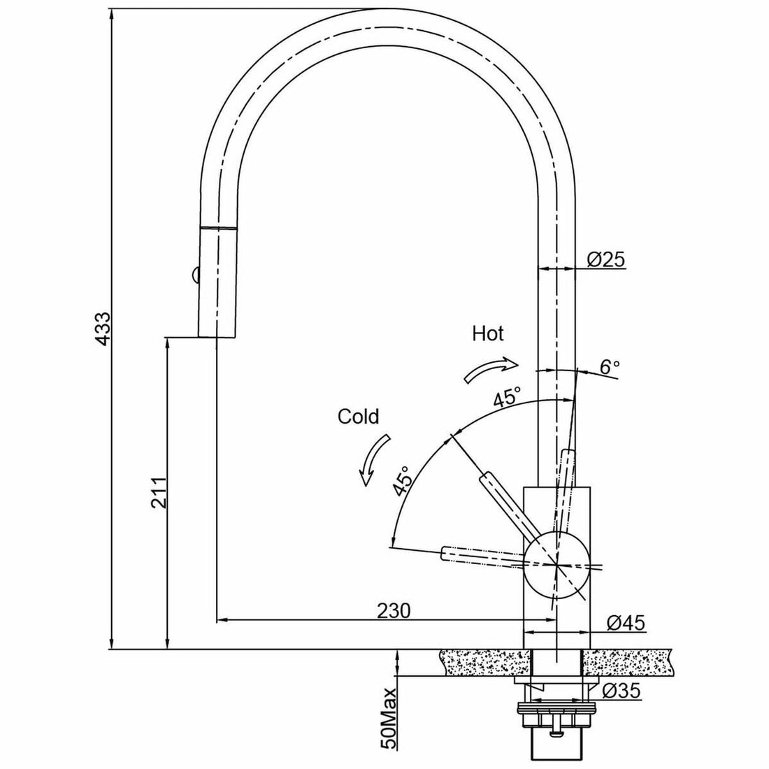 Franke Eos Neo Pull-Out Tap Stainless Steel TA9601