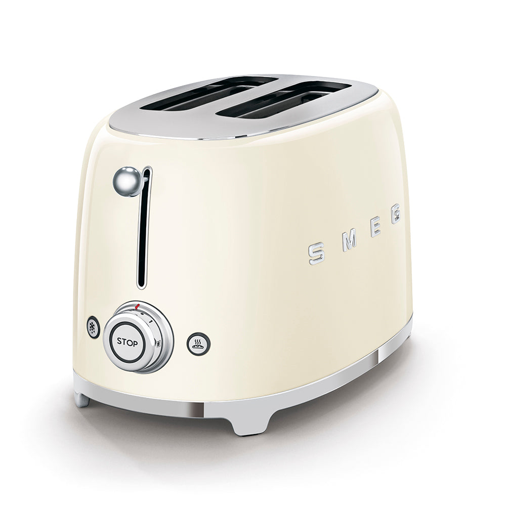 Smeg 50s Retro Style 2 Slice Toaster Cream TSF01CRAU