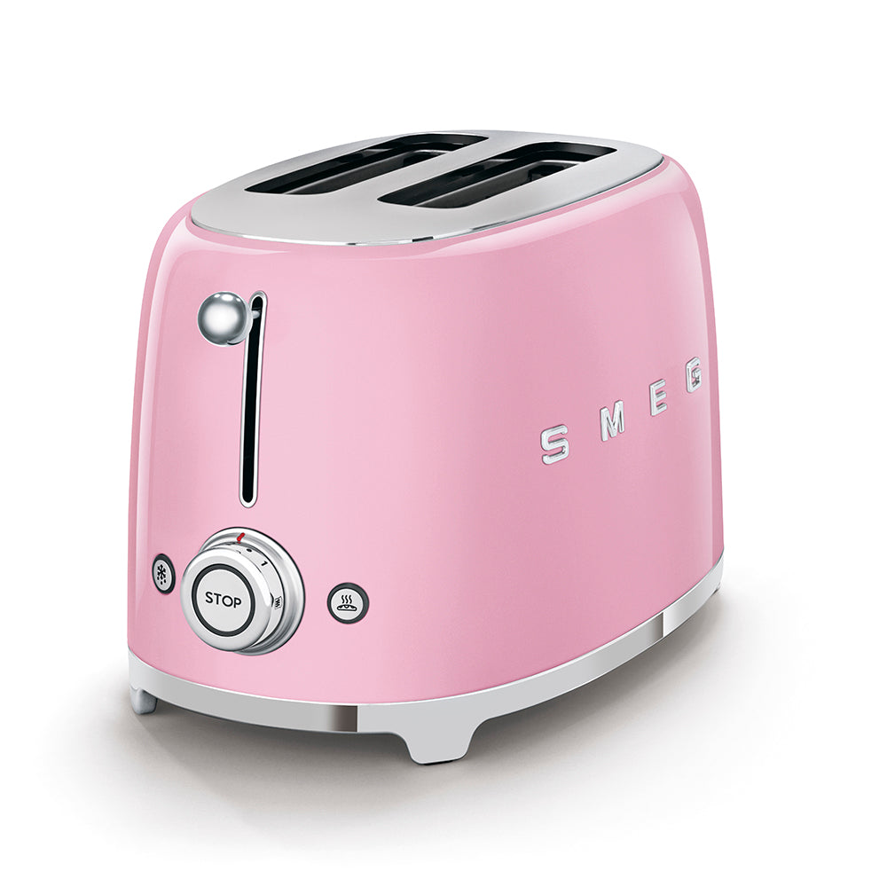 Smeg 50s Retro Style 2 Slice Toaster Pink TSF01PKAU