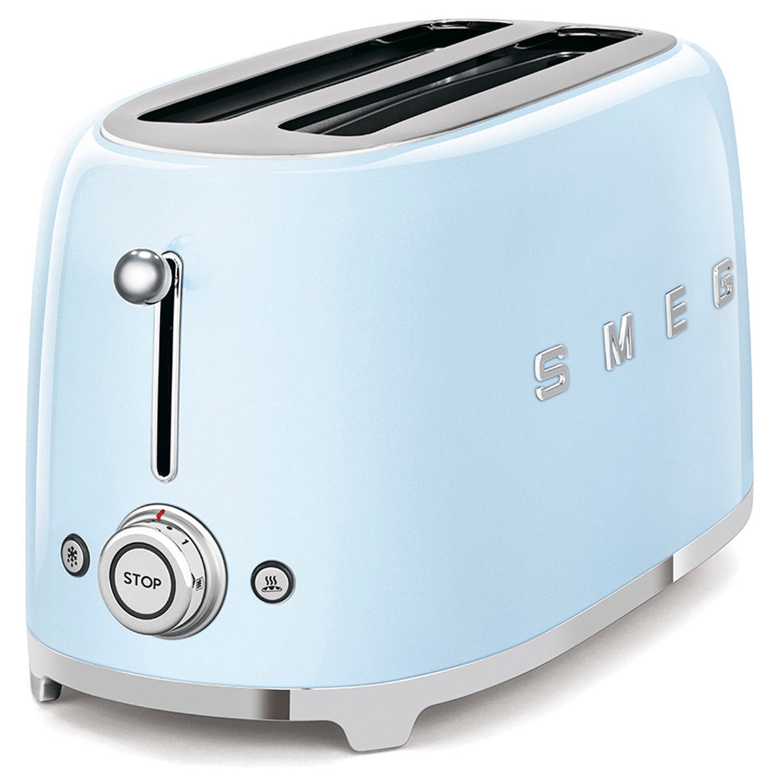 Smeg Pastel Blue 50s Retro Style 4 Slice Toaster TSF02PBAU