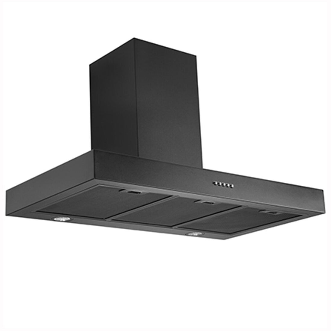 Schweigen 90cm Wallmount Canopy Rangehood Matte Black TSH-900B
