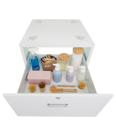 Unilux Laundry Pedestal With Locking Drawer ULX110
