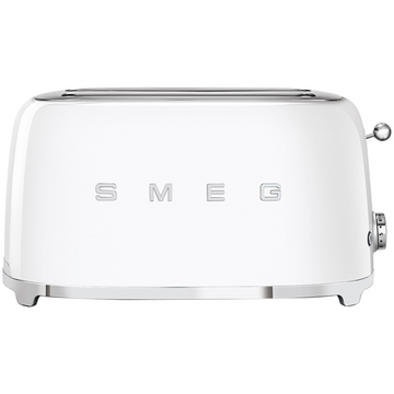 Smeg White 50s Retro Style 4 Slice Toaster TSF02WHAU