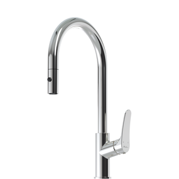 Oliveri Verona Pull out Goose Neck Mixer Tap Chrome VA306500CR-P