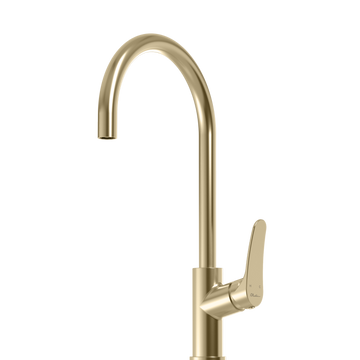 Oliveri Verona Goose Neck Mixer Classic Gold VA306503CG