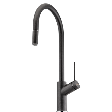Oliveri Vilo Pull Out Mixer Tap Black Granite VT0398C-ST-BL
