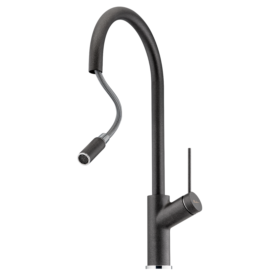 Oliveri Vilo Pull Out Mixer Tap Black Granite VT0398C-ST-BL