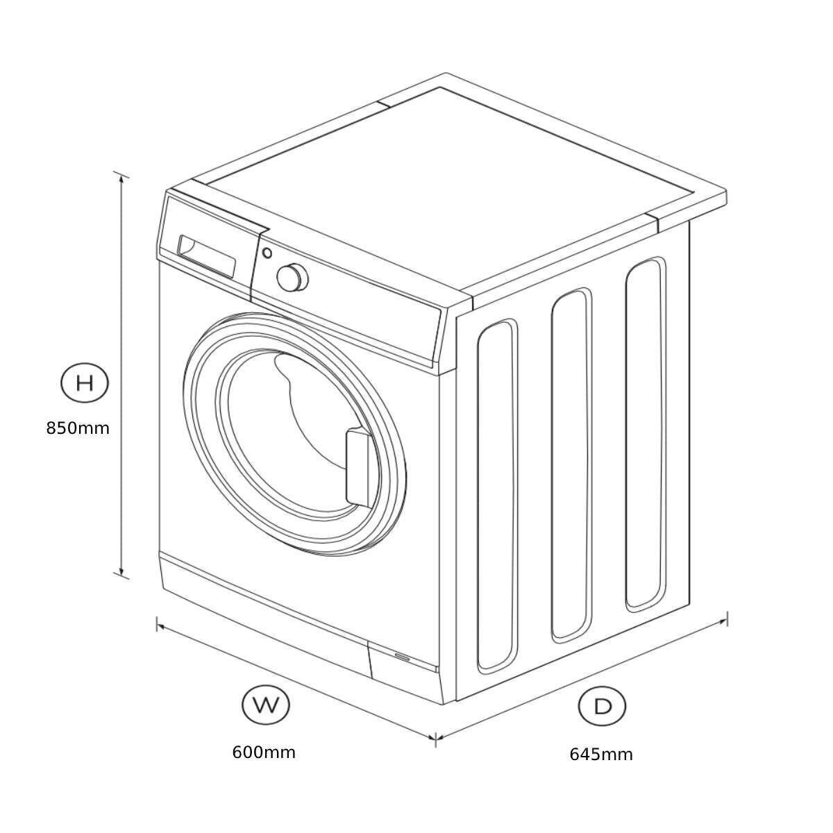 Fisher & Paykel 8.5kg/5kg Washer Dryer Combo WD8560F1