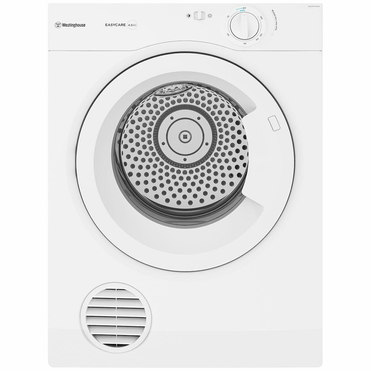 Westinghouse 4.5kg Vented Clothes Dryer WDV457H3WB