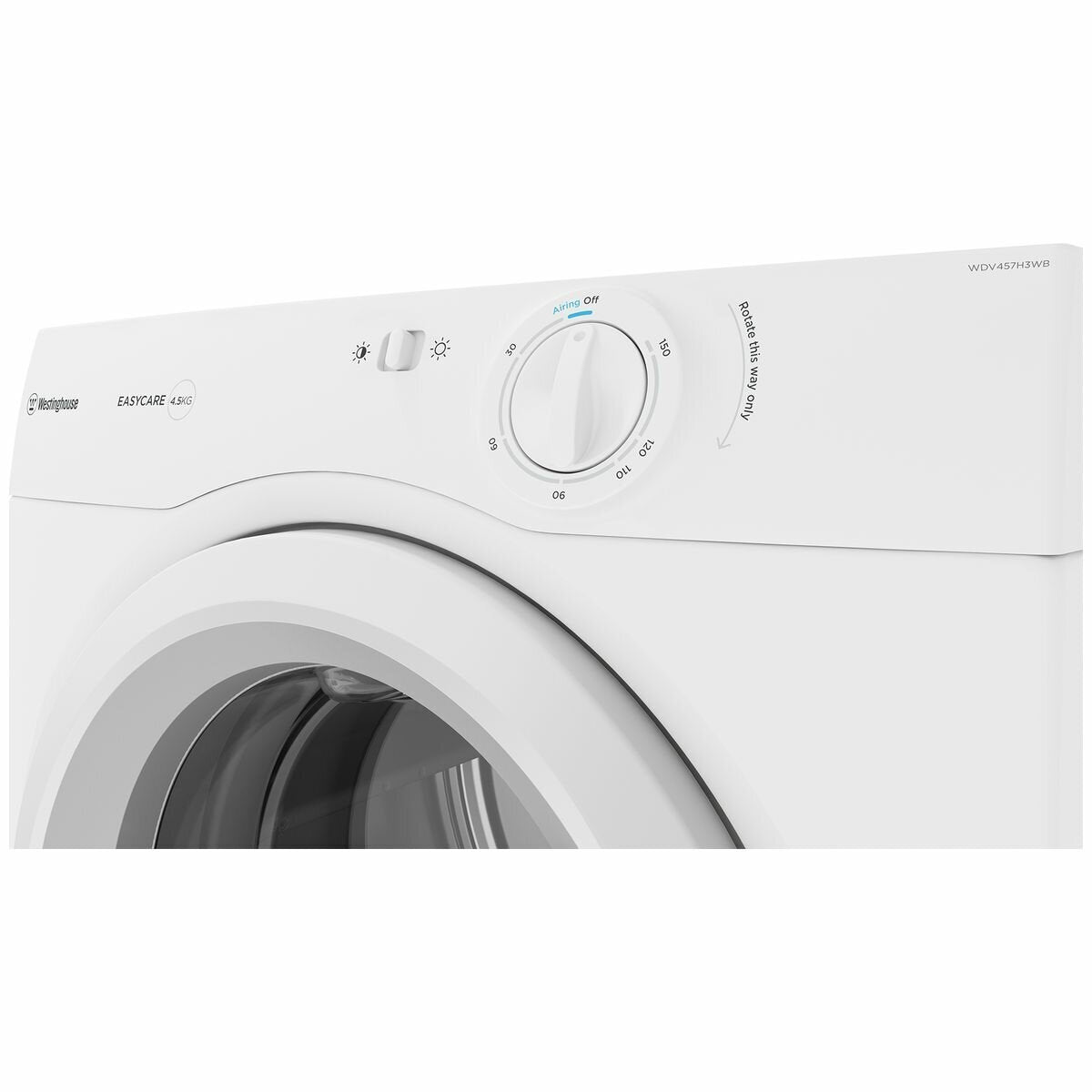 Westinghouse 4.5kg Vented Clothes Dryer WDV457H3WB
