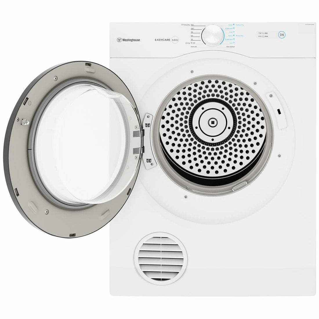 Westinghouse 5.5kg Vented Clothes Dryer WDV556N3WB