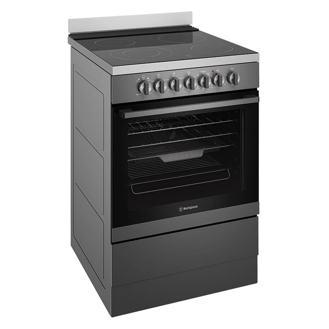 Westinghouse 60cm Freestanding Electric Oven with AirFry WFE646DSCB