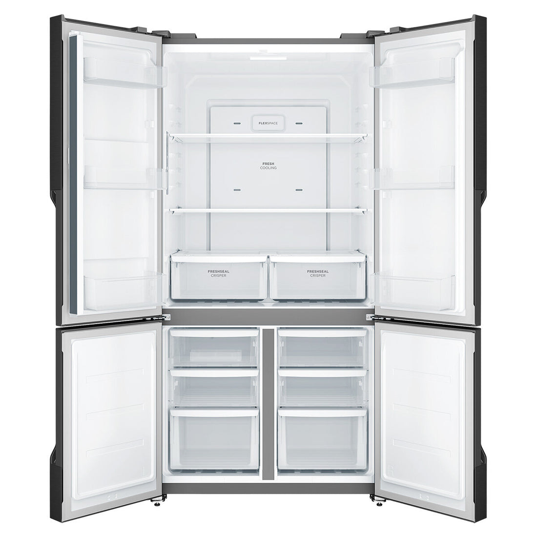 Westinghouse 564L Quad French Door Fridge Matte Black WQE5600BB