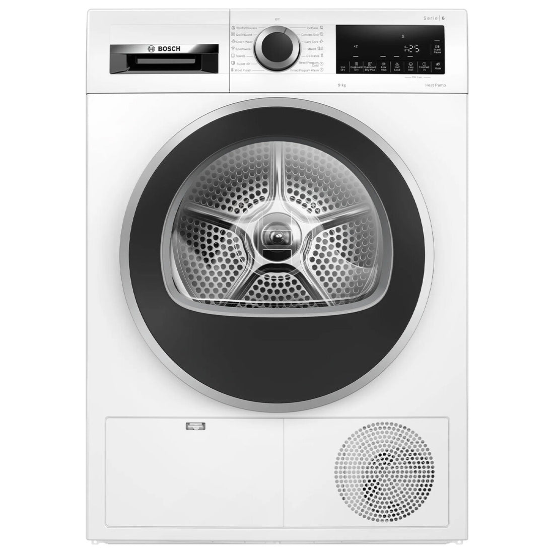 Bosch Series 6 9kg heat pump dryer WQG24200AU outlet Perth front view