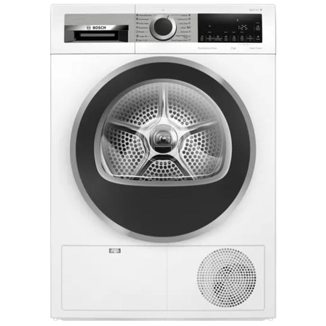 Bosch Series 8 WQG24201AU 9kg heat pump tumble dryer front view