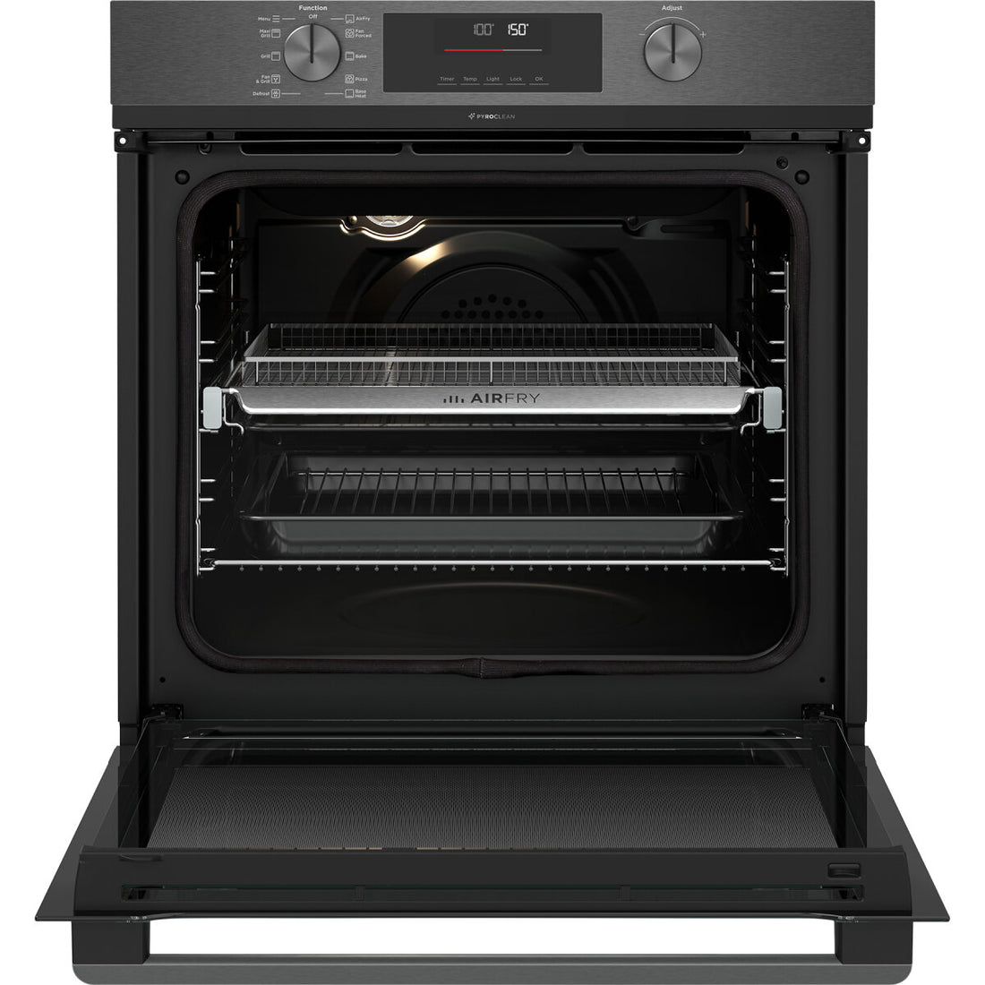 Westinghouse 60cm Multi-Function Pyrolytic Oven with AirFry Dark Stainless Steel WVEP6716DD