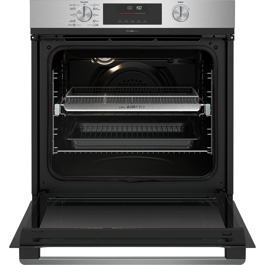 Westinghouse 60cm Multi-Function Pyrolytic Oven with AirFry Stainless Steel WVEP6716SD