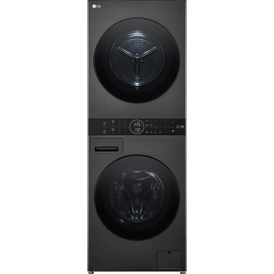 LG 12kg WashTower™ All-In-One Stacked Washer & Dryer Black Steel WWT-1209B