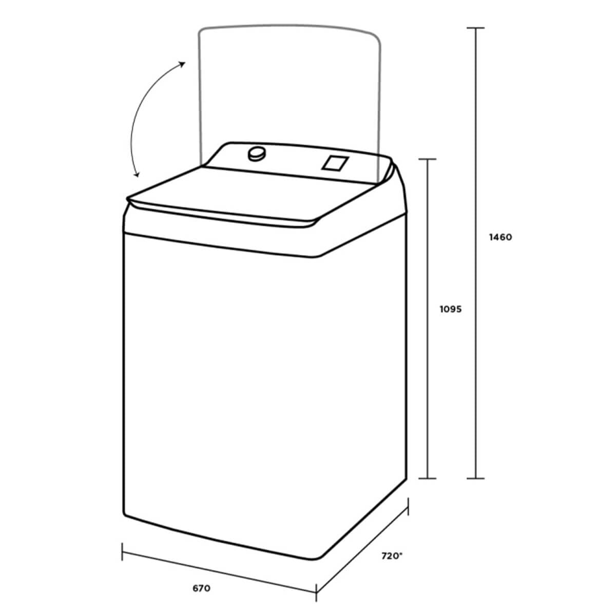 Westinghouse 9kg Top Load Washing Machine WWT9084C7WA