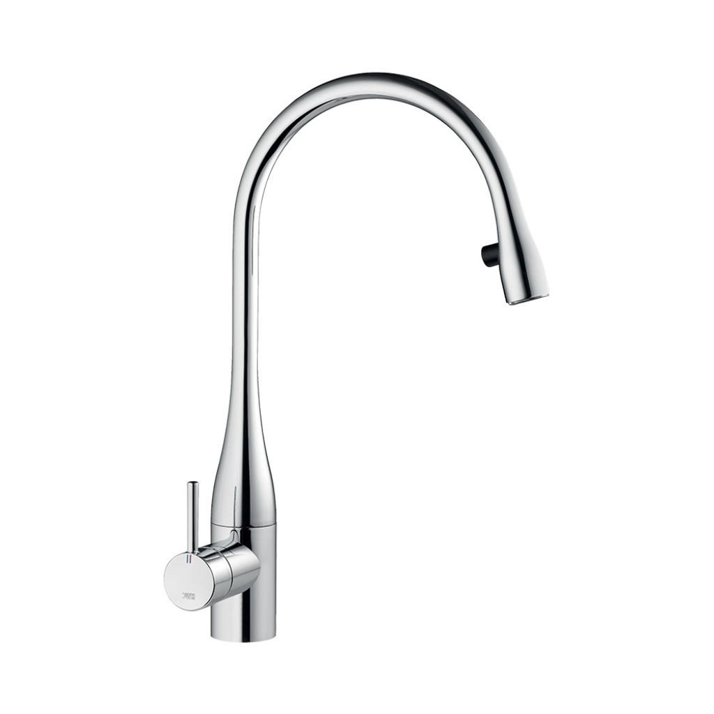 KWC Eve Chrome Pull-Out Tap With Light 10.121.103.000
