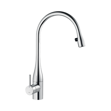KWC Eve Chrome Pull-Out Tap With Light 10.121.103.000