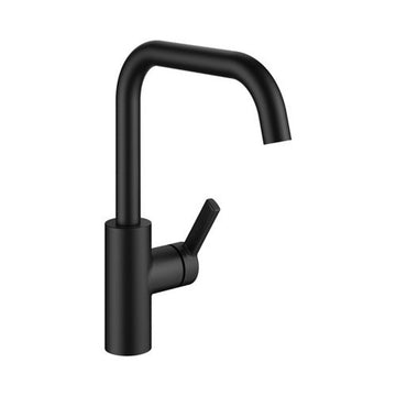 KWC Luna-E Matt Black Swivel Tap 10.441.013.176