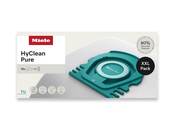 Miele HyClean Pure TU Vacuum Cleaner Bags XXL (16 Pack + 4 Filters) 12695210