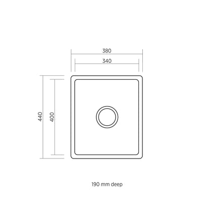 Seima Leto 340 Single Bowl Sink LETO340