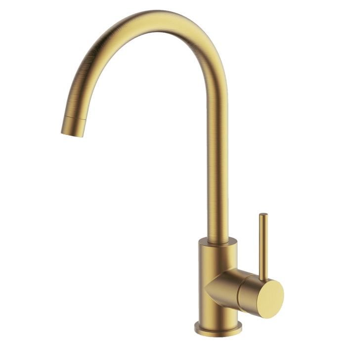 Gareth Ashton Lucia Kitchen Mixer Tap Brushed Brass 3K4-BB