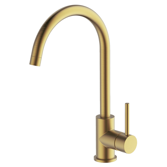 Gareth Ashton Lucia Kitchen Mixer Tap Brushed Brass 3K4-BB