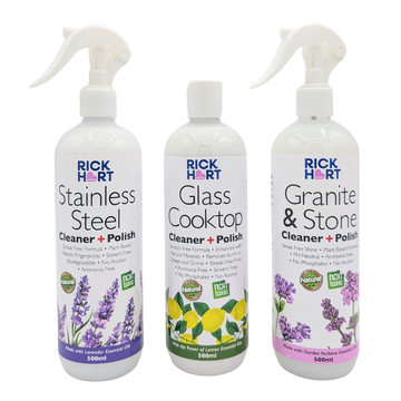 Natural Cleaning Product Bundle (Stainless Steel, Stone & Glass Cleaners)